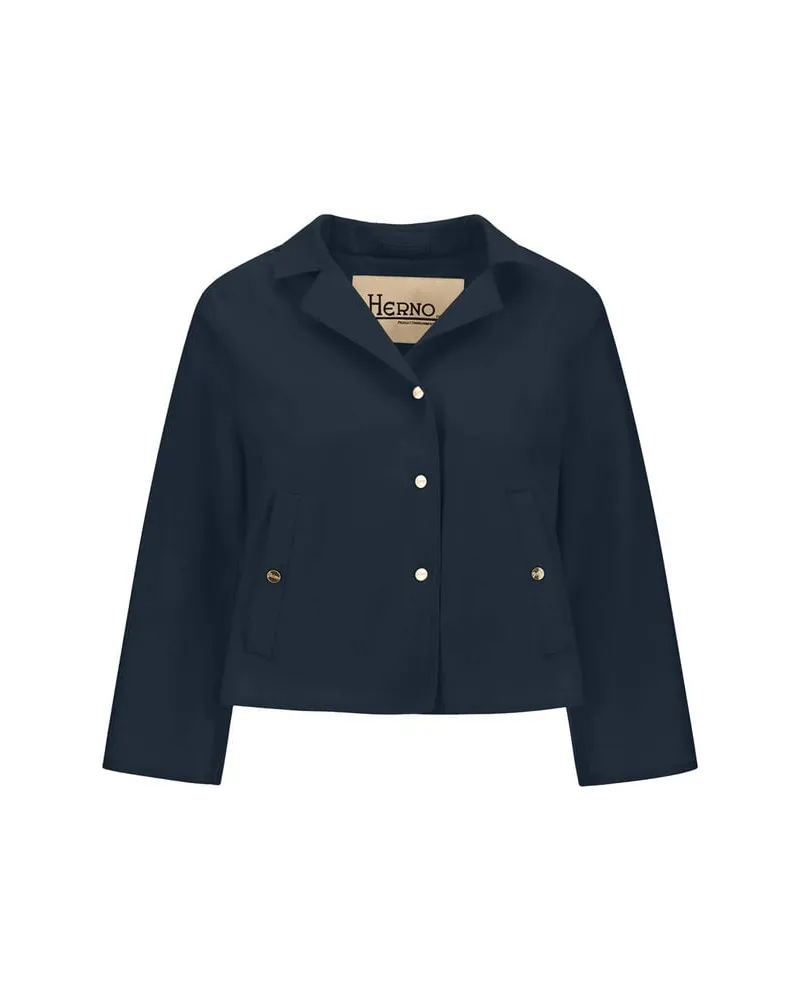 Herno Damen Jacke mit verkürztem Schnitt Marine