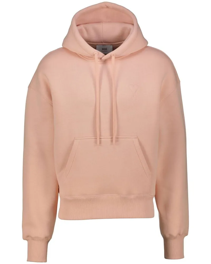 AMI Paris Herren Hoodie HOODIE BIG ADC Rose