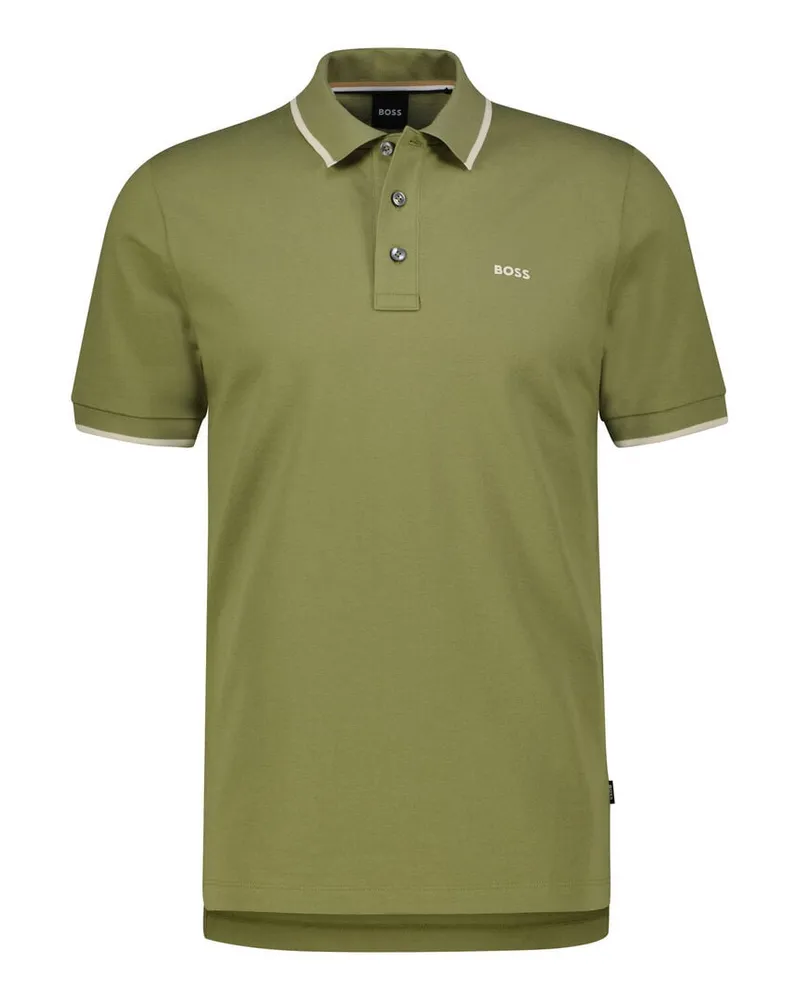 HUGO BOSS Herren Poloshirt PARLAY Regular Fit Olive