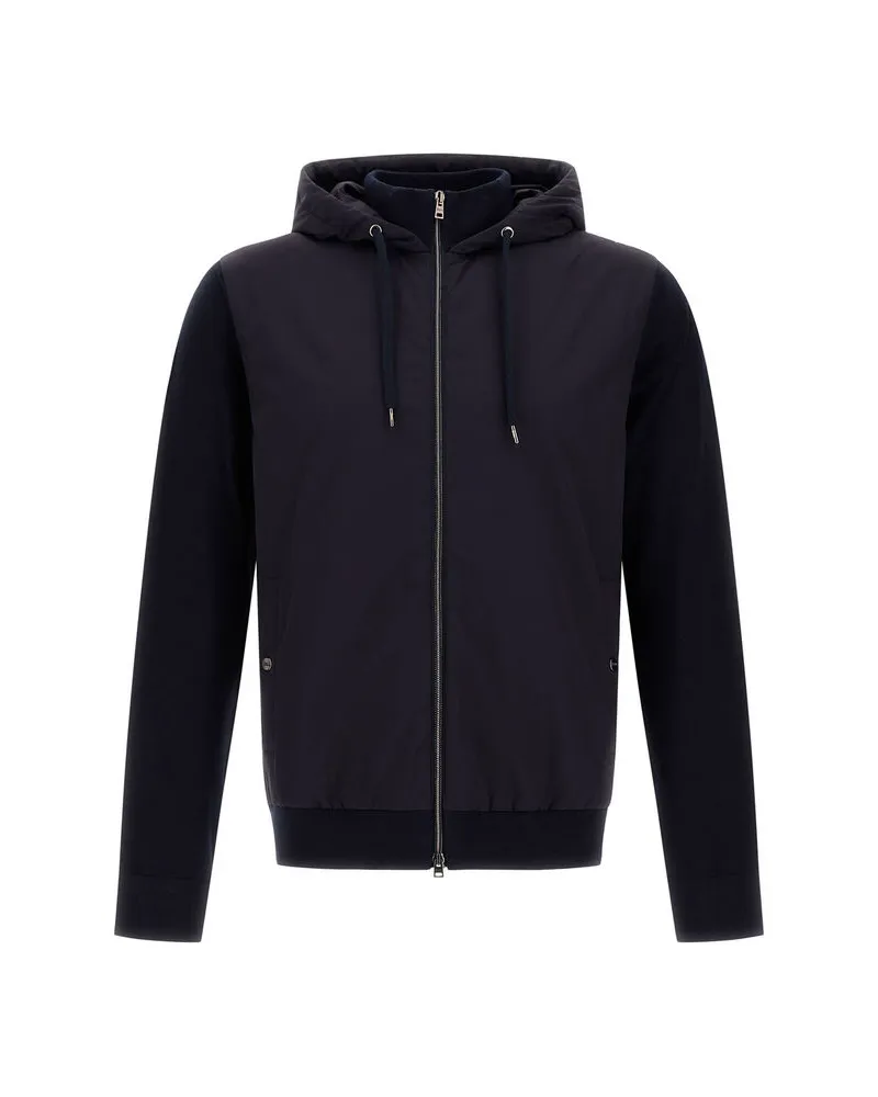Herno Herren Jacke mit Kapuze Marine