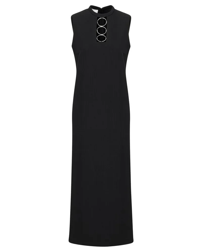 Akris Damen Kleid aus Wolltwill Schwarz