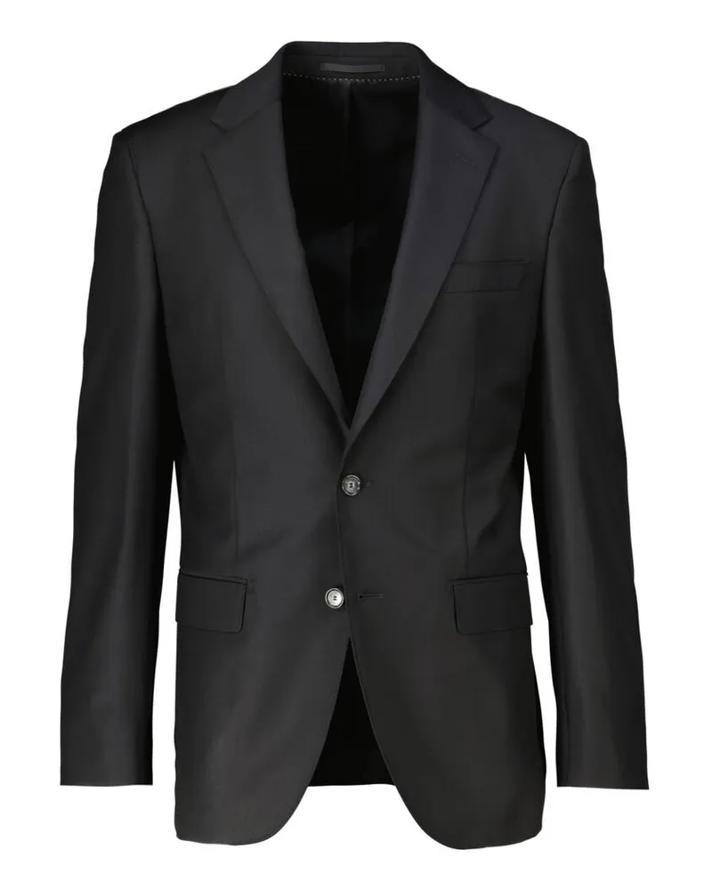 HUGO BOSS Herren Sakko mit Schurwolle L-HARVERS Slim Fit Schwarz