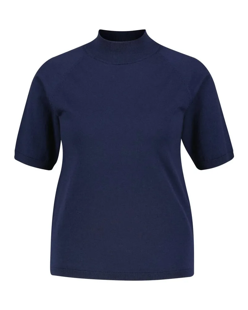 hemisphere Damen Feinstrickpullover mit Merinowolle Marine