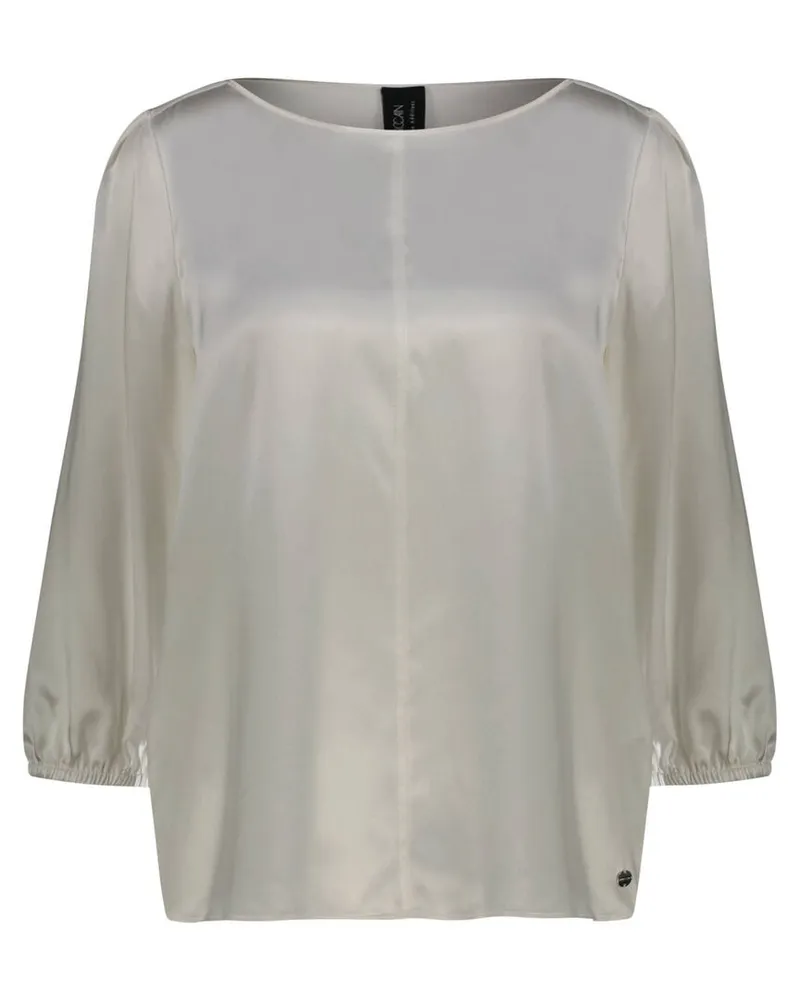 Marc Cain Damen Seidenbluse Weiss