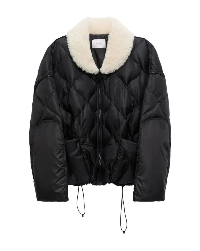 Dorothee Schumacher Damen Daunenjacke mit Teddykragen COZY COOLNESS Gold