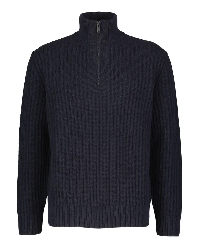 HUGO BOSS Herren Troyer mit Schurwolle KWINTER Marine