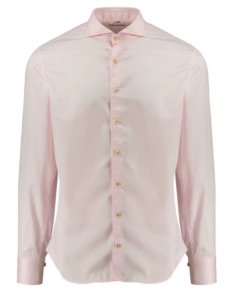 Stenströms Herren Hemd Fitted Body Langarm Rose