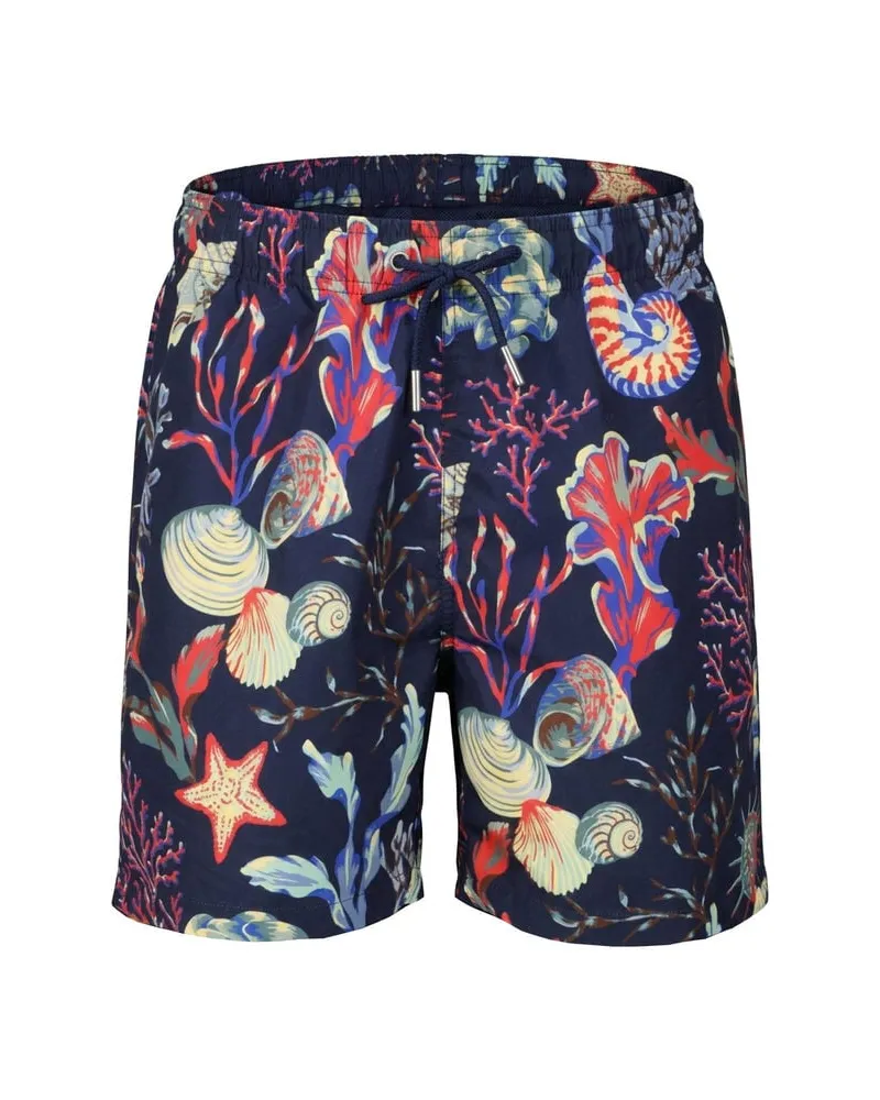 Gant Herren Badeshorts WAVES PRINT Marine