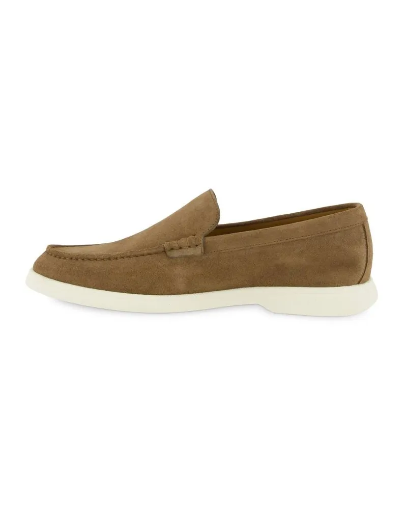 HUGO BOSS Herren Loafer aus Veloursleder SIENNE_LOAF Camel