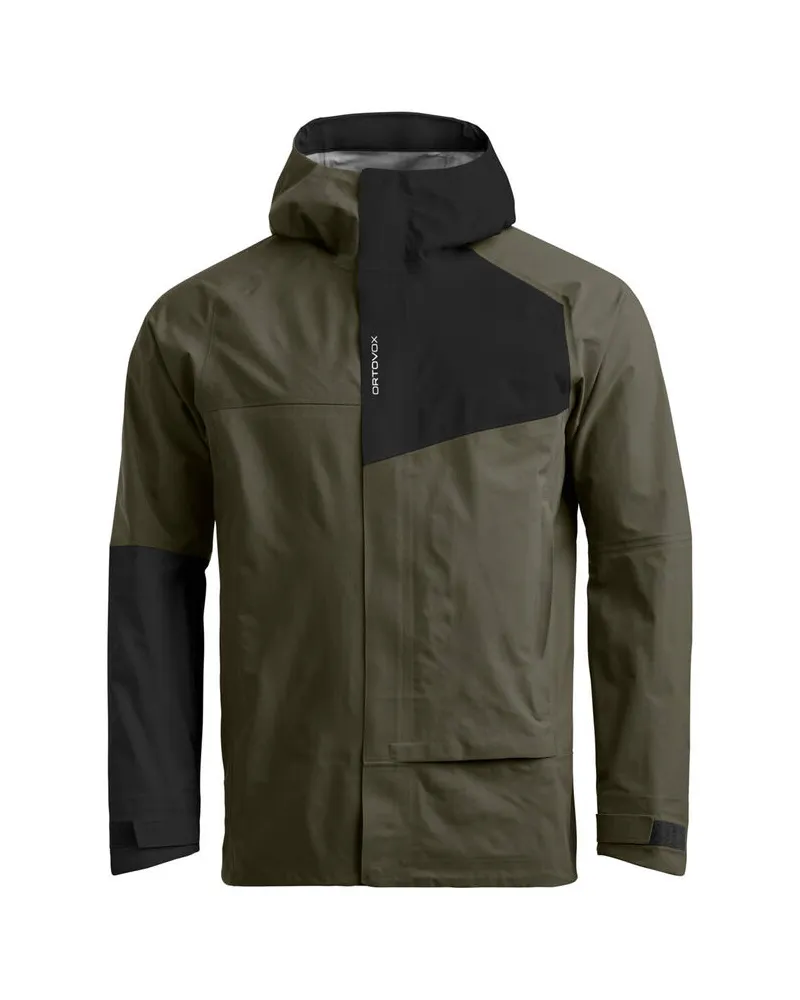Ortovox Herren Hardshell-Jacke SECEDA 3L Dunkelgrün