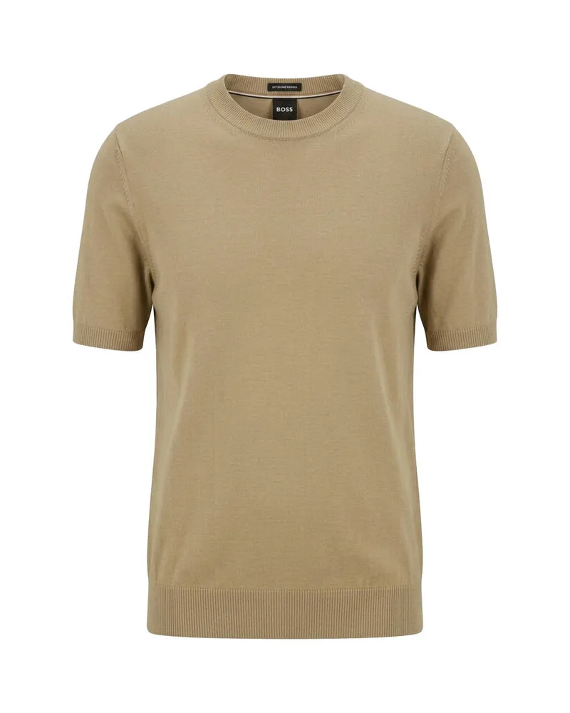 HUGO BOSS Herren Pullover H-UMAURO Beige