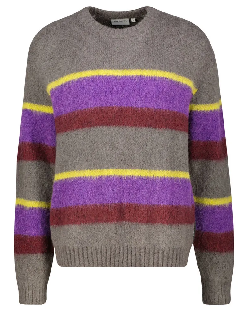 Carhartt WIP Herren Strickpullover mit Alpakawolle MERTON Grau
