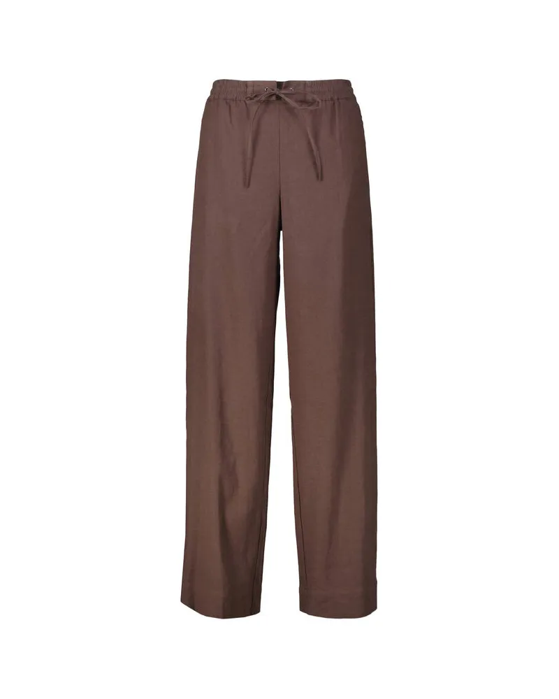 Vince Damen Hose aus Leinenmischung Braun