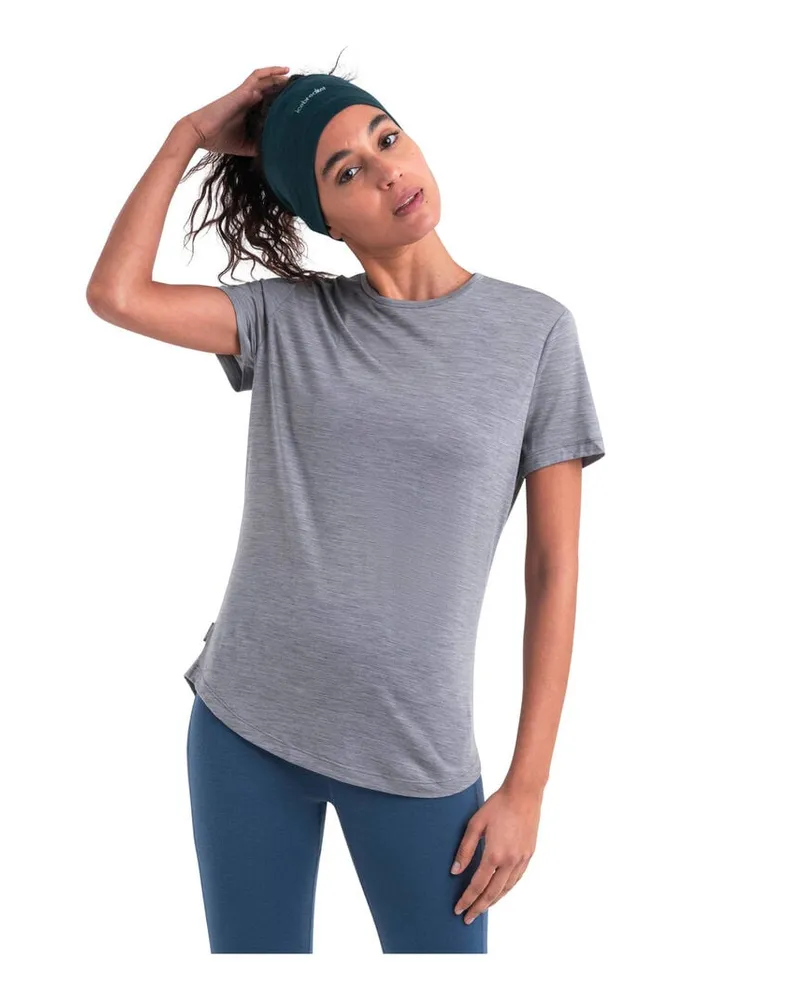 Icebreaker Damen T-Shirt 125 COOL-LITE™ Merino Blend Sphere III Grau