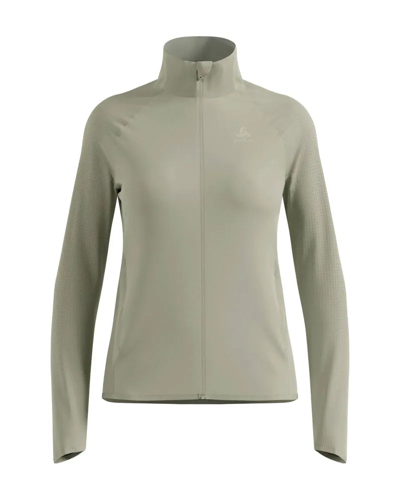 Odlo Damen Laufjacke ZEROWEIGHT WARM HYBRID JACKET W Grau