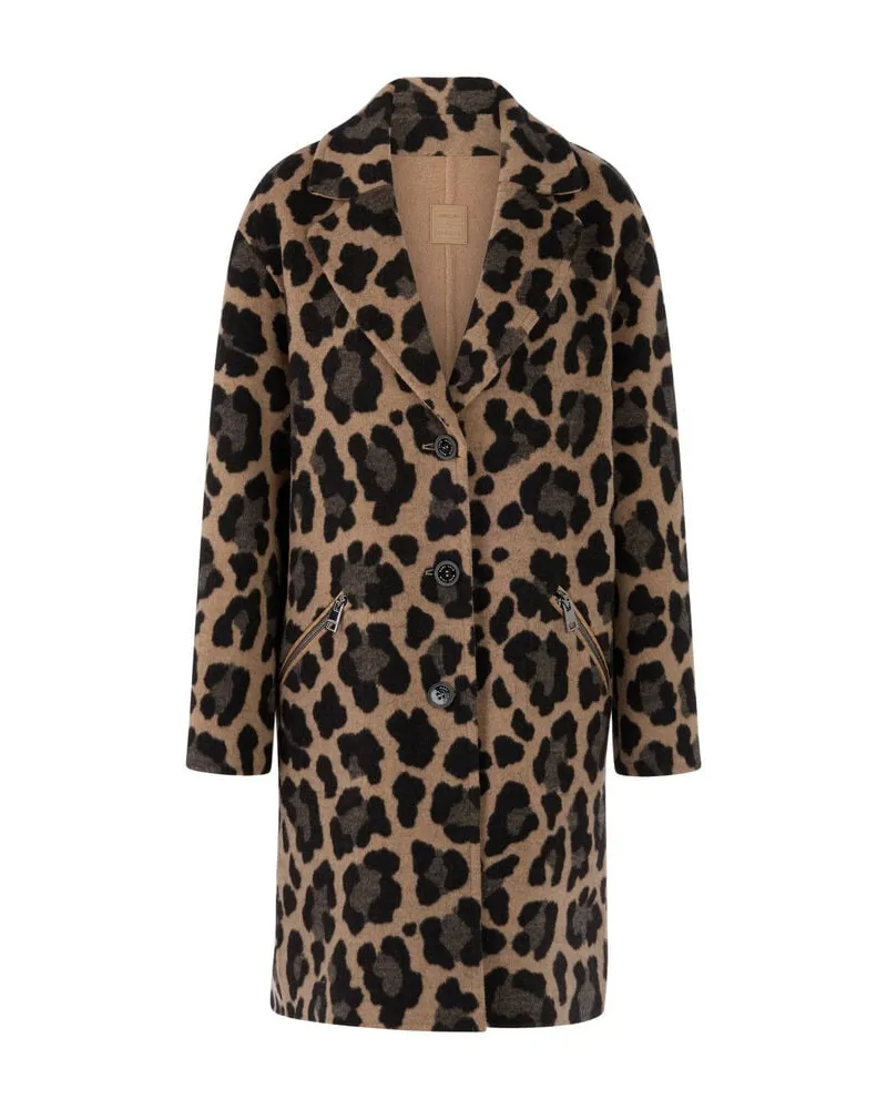 Marc Cain Damen Wendemantel mit Wolle Camel