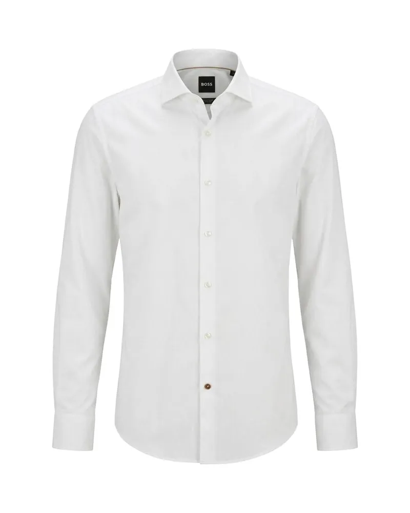 HUGO BOSS Herren Hemd H_JOE Weiss