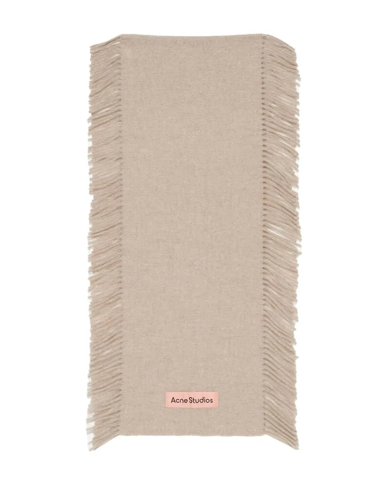 Acne Studios Damen Schal aus Wolle Sand