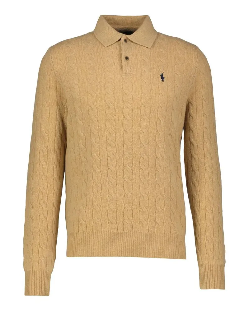 Ralph Lauren Herren Strickpullover aus Wolle und Kaschmir Camel