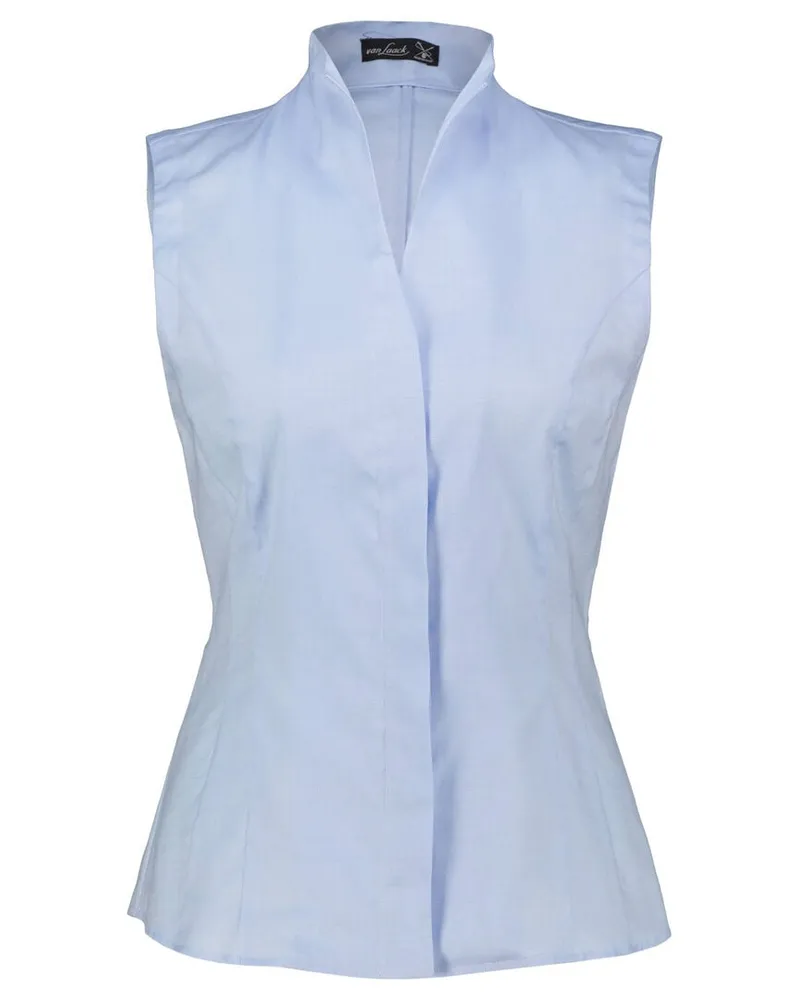 van Laack Damen Bluse ALISA-NOS ärmellos Bleu
