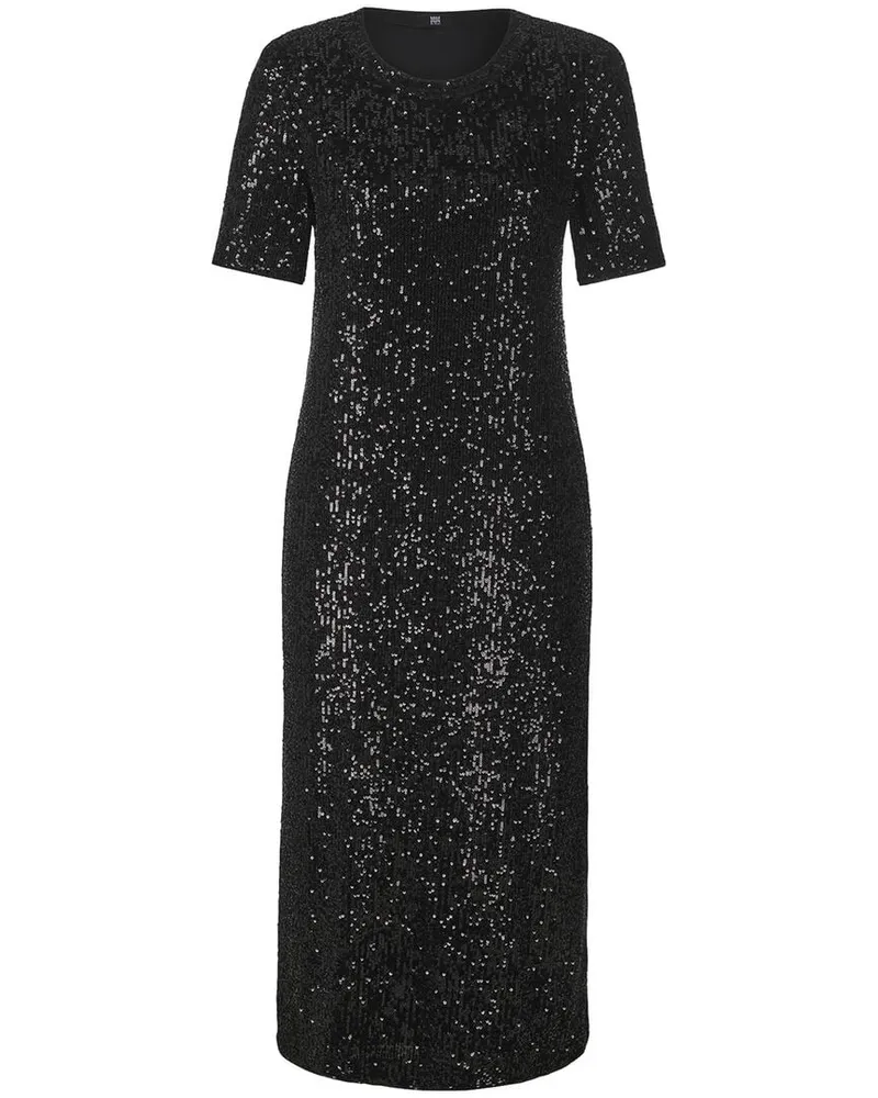 Riani Damen Midikleid mit Pailetten Schwarz