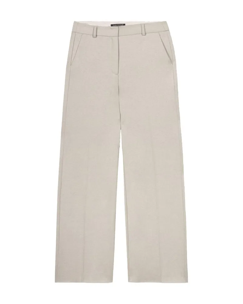 Luisa Cerano Damen Jerseyhose mit Wolle FLANELL-WIDELEG PANTS Sand
