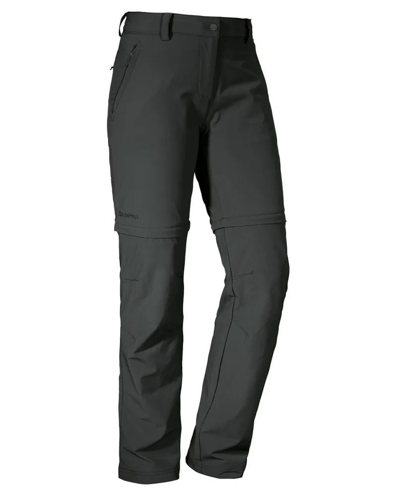Schöffel Damen Zipp-Off-Hose Anthrazit
