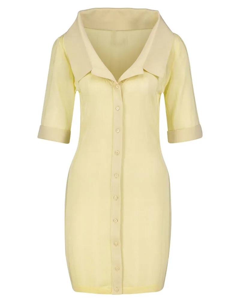 Jacquemus Damen Minikleid LA MINI ROBE MANTA Vanille