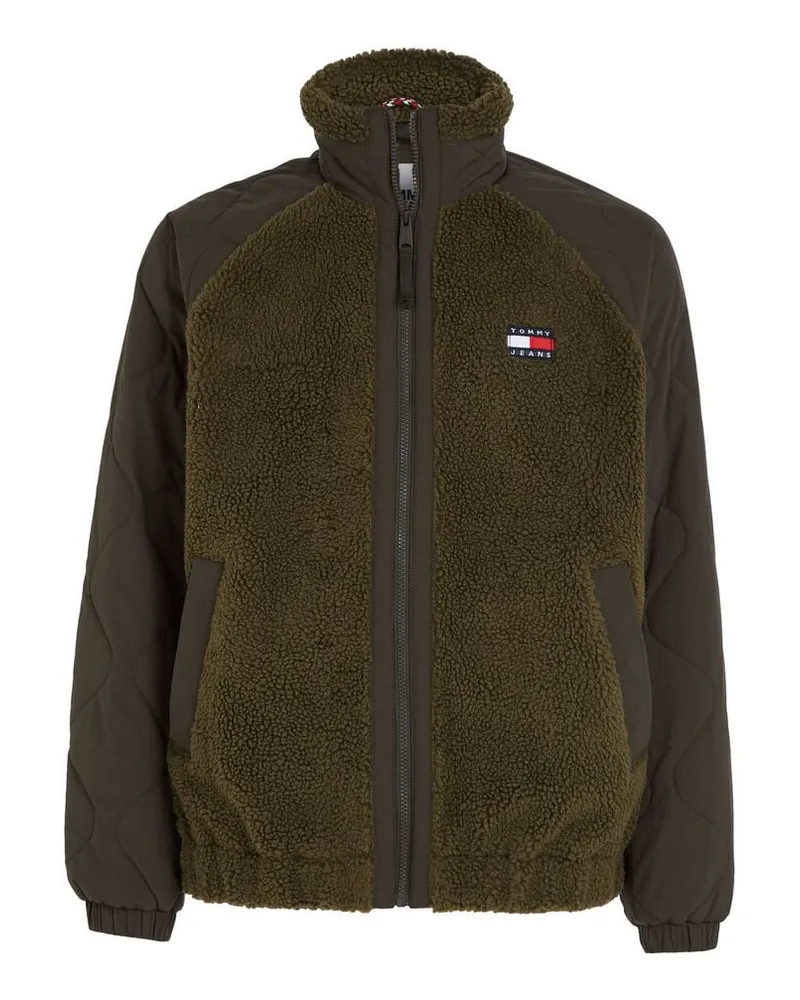 Tommy Hilfiger Herren Jacke SHERPA mit Struktur-Mix Relaxed Fit Grün