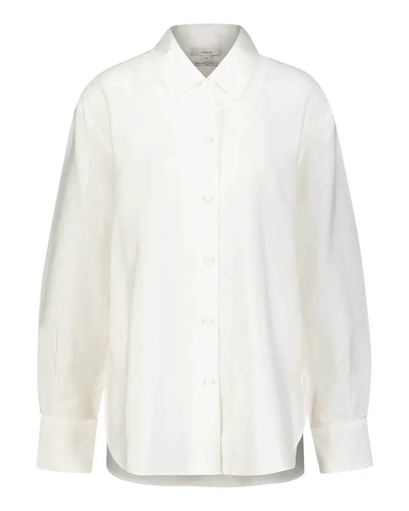 Vince Damen Bluse aus Twill Offwhite