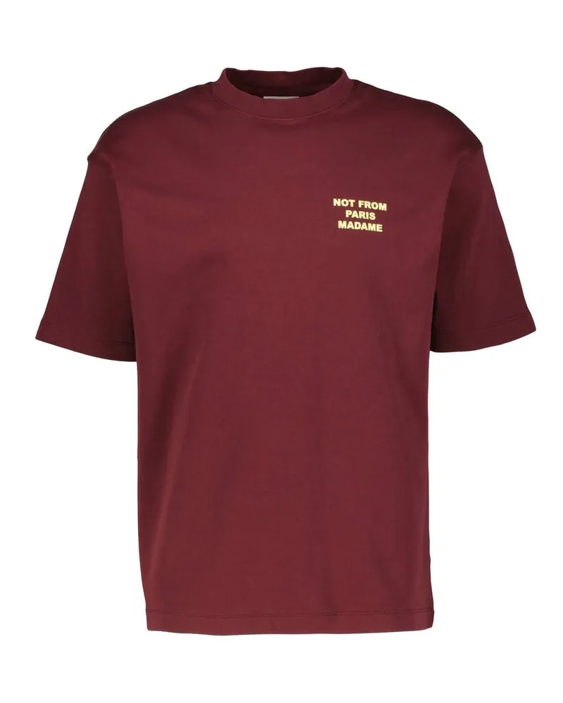 Drôle de Monsieur Herren T-Shirt LE T-SHIRT SLOGAN Bordeaux