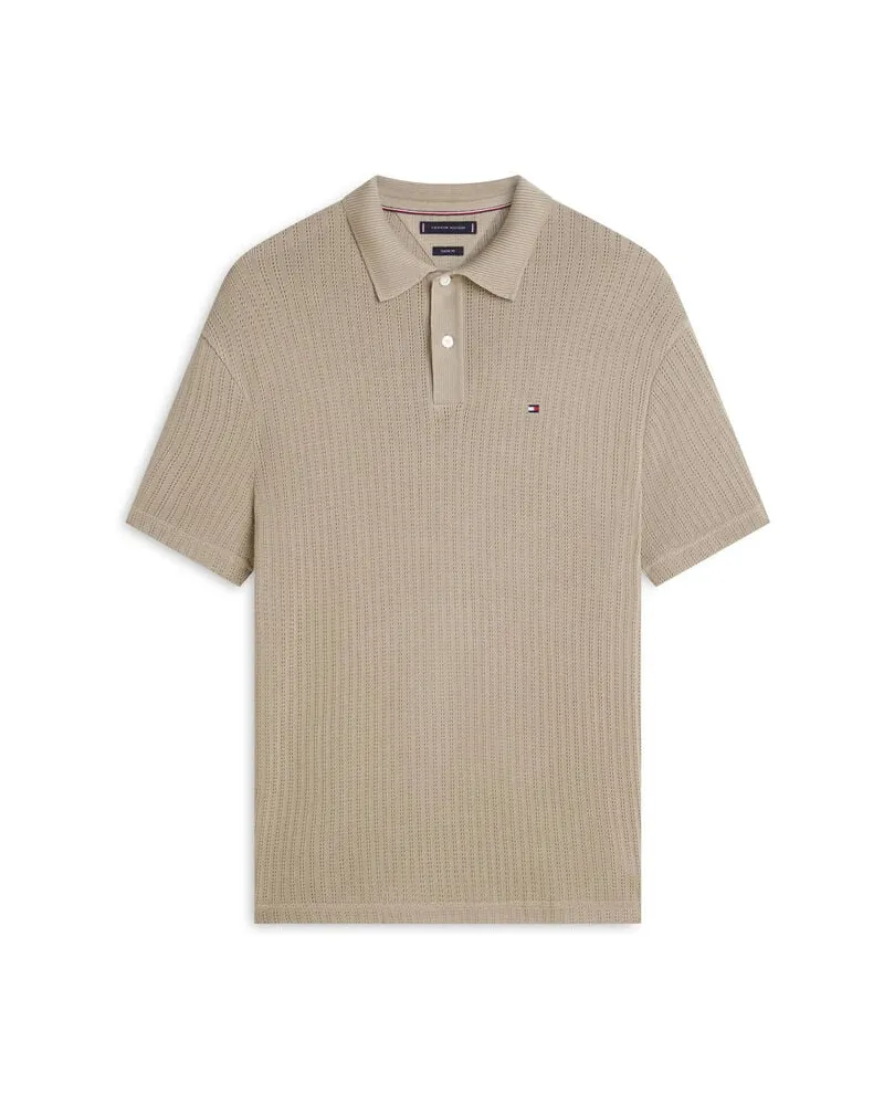 Tommy Hilfiger Herren Poloshirt aus Baumwolle Beige