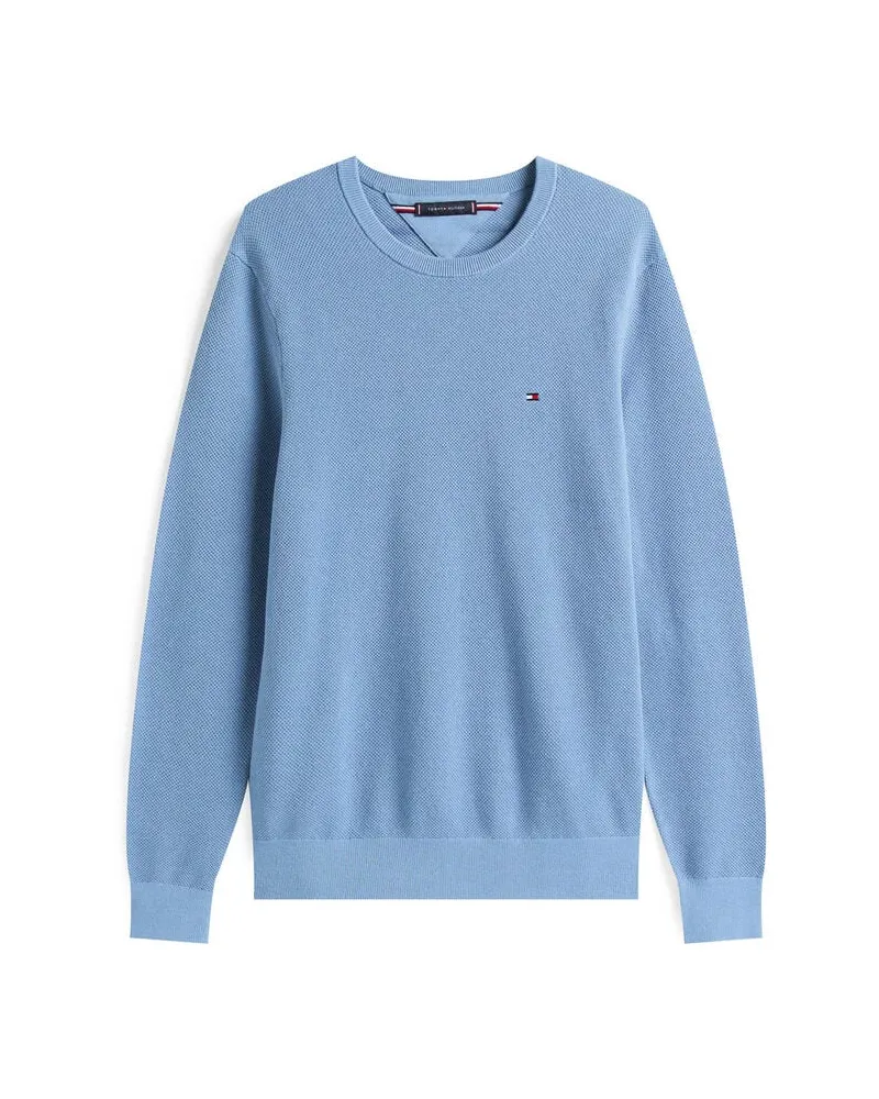 Tommy Hilfiger Herren Pullover aus Baumwolle Aqua