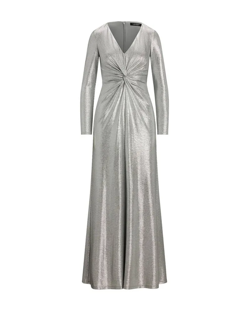 Ralph Lauren Damen Cocktail-Kleid Silber