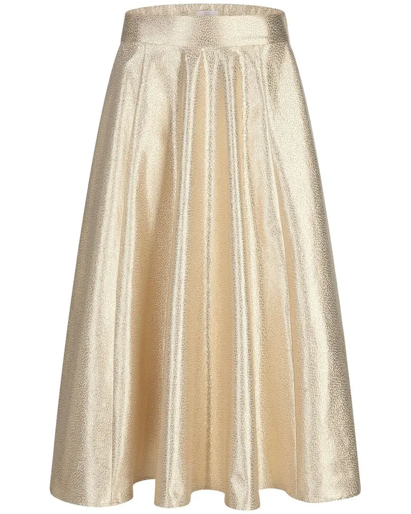 Riani Damen Rock aus golden Taffeta Gold