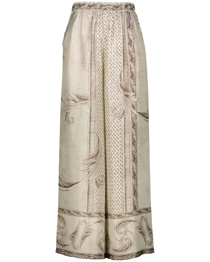 Max Mara Damen Seidenhose RIVE Camel