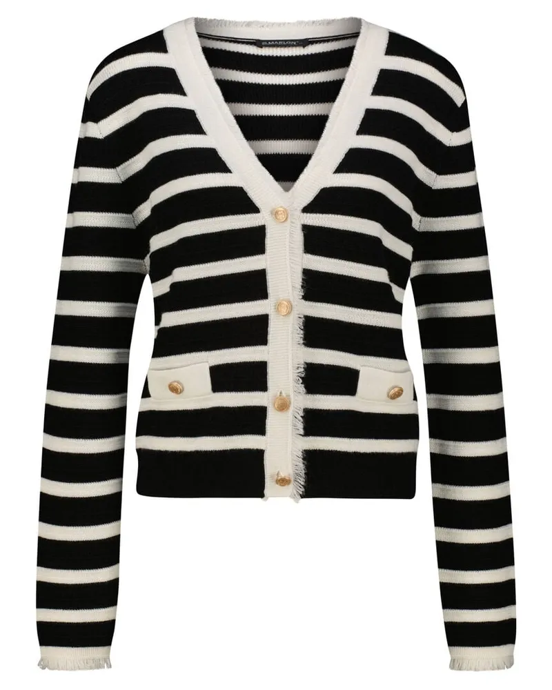 S. Marlon Damen Strickcardigan Schwarz