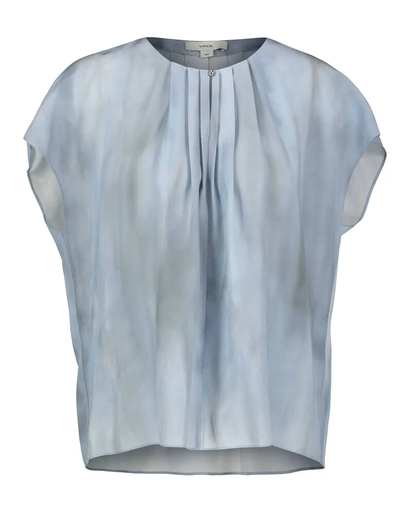 Vince Damen Bluse aus Seide Bleu