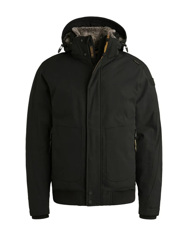 PME Legend Herren Fliegerjacke wattiert ICE STRIPER Schwarz