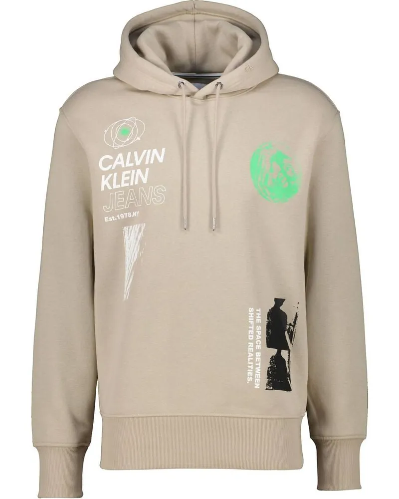 Calvin Klein Herren Hoodie Taupe