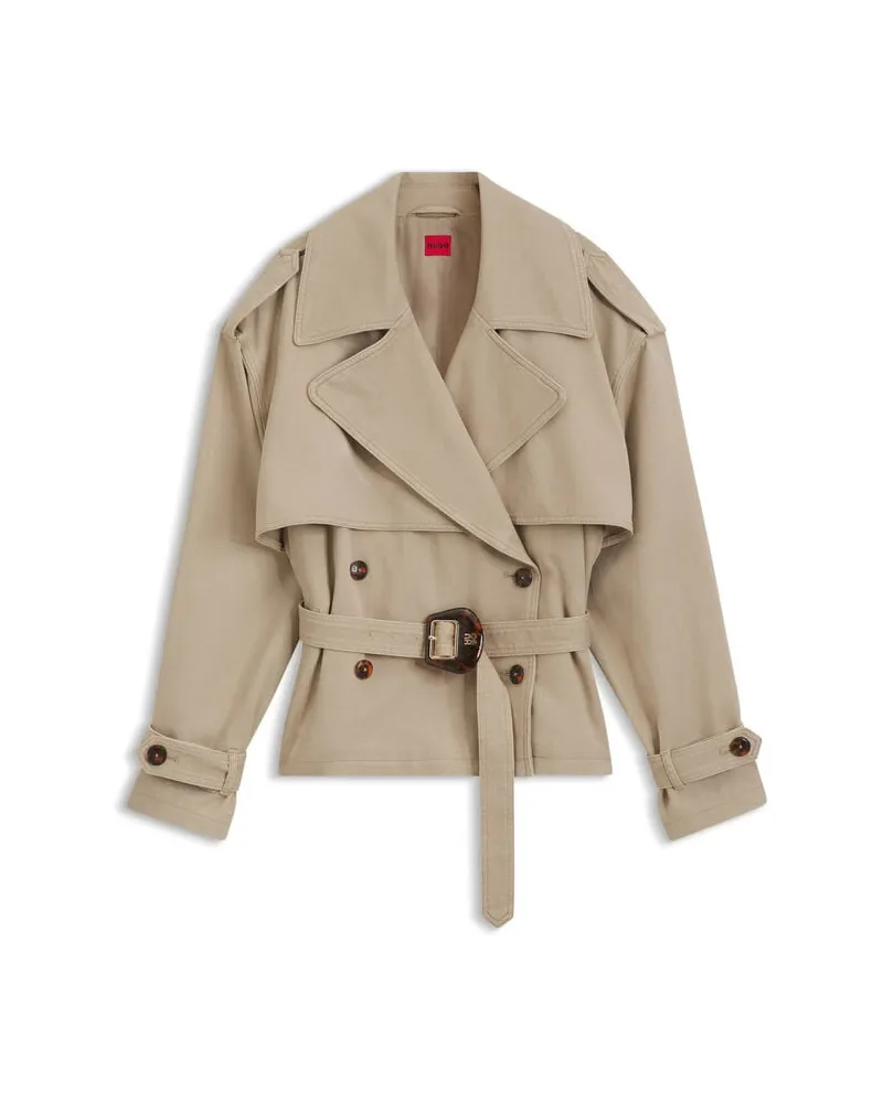 HUGO BOSS Damen Trenchjacke ACLUNDA-1-W Beige