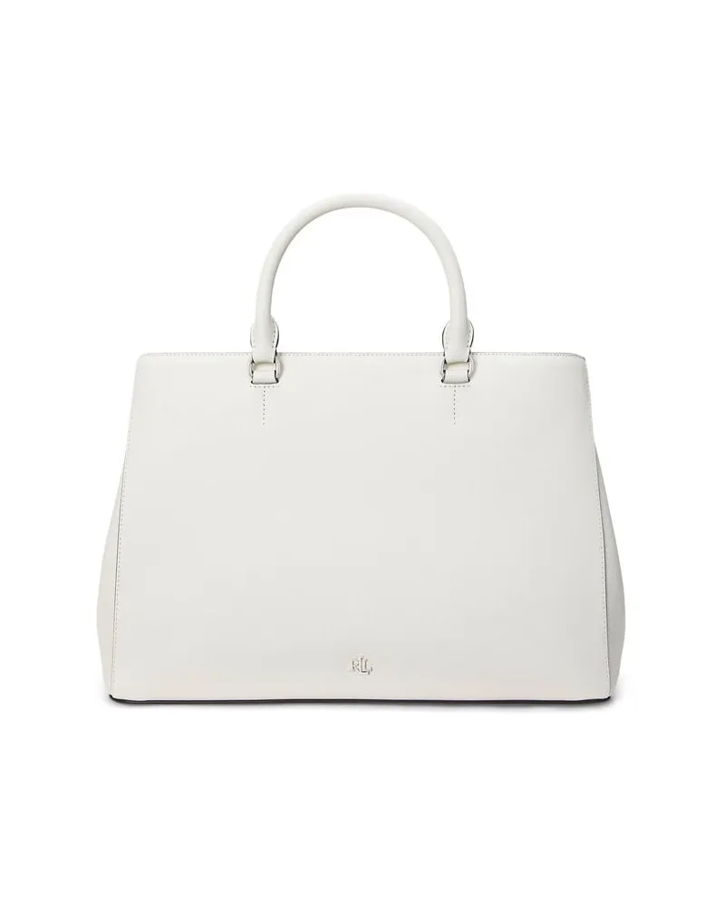 Ralph Lauren Damen Handtasche aus Leder HANNA Weiss
