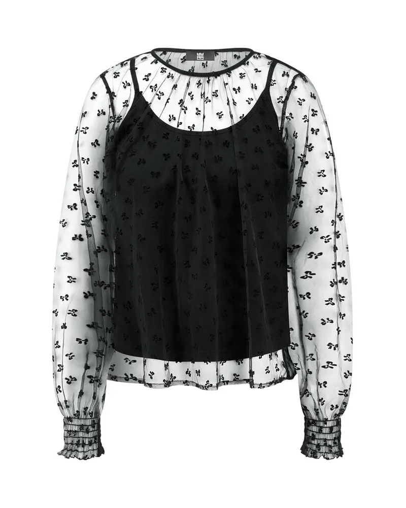 Riani Damen Langarmbluse Schwarz