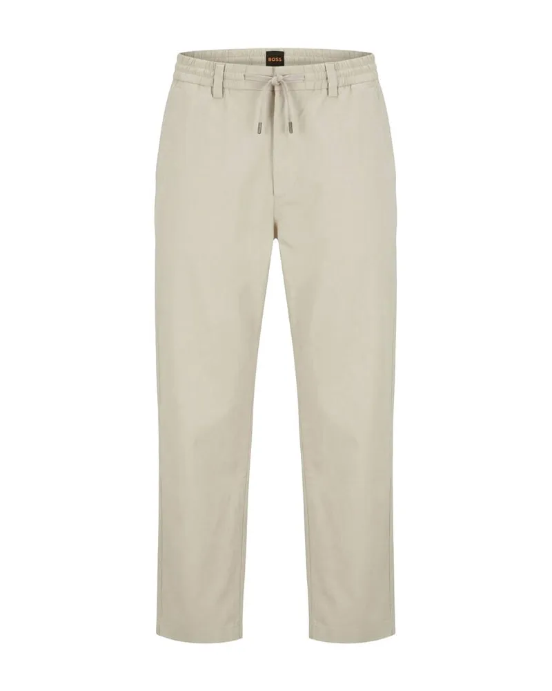 HUGO BOSS Herren Chino Straight Tapered Fit Offwhite