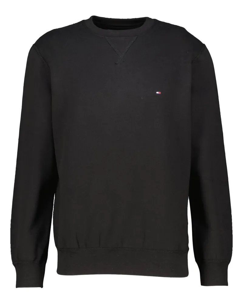 Tommy Hilfiger Herren Sweatshirt aus Fleece Schwarz