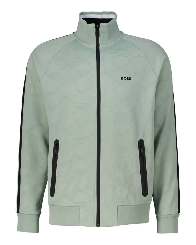 HUGO BOSS Herren Sweatjacke SKARLEY STRIPED C Mint