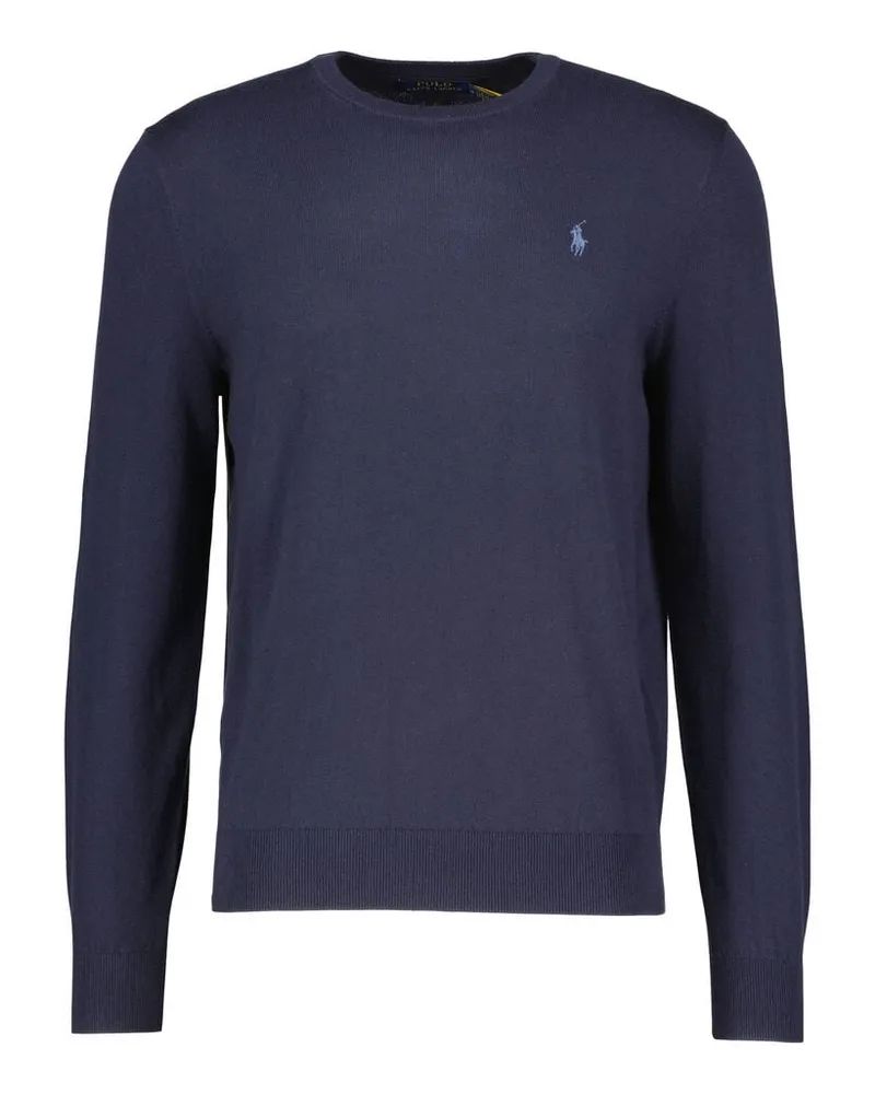 Ralph Lauren Herren Strickpullover aus Baumwolle und Kaschmir Navy