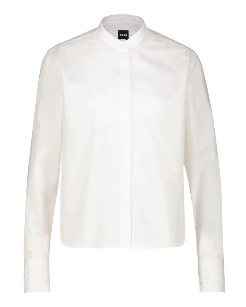 HUGO BOSS Damen Langarmbluse BERTYNA_MONDAY Weiss