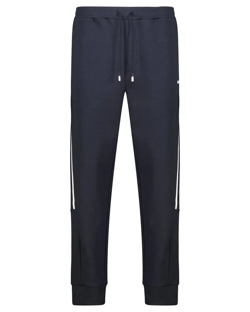 HUGO BOSS Herren Sweathose HADIKONOS mit Galonstreifen Marine