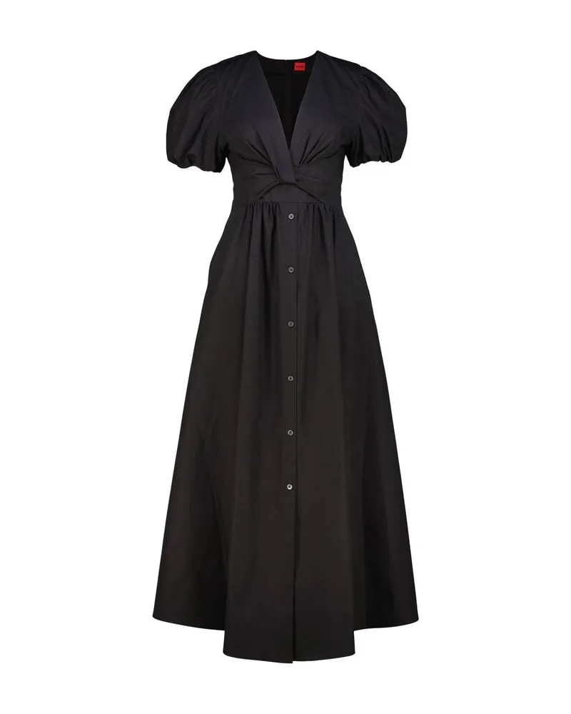 HUGO BOSS Damen Maxikleid KODELA Schwarz